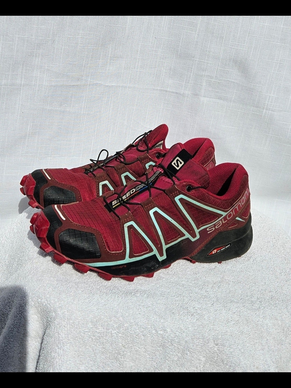 Salomon Speedcross Men's Trail Running Shoes - Red Size 8.5 Perfect for Outdoors - Picture 2 of 10